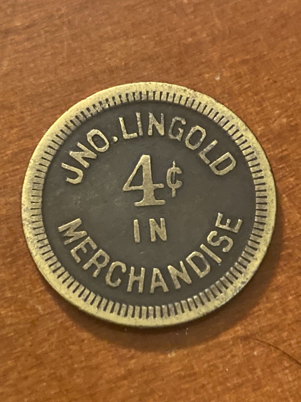 Avinger Texas Trade Token Jno. Lingold 4c lumber scrip eBay