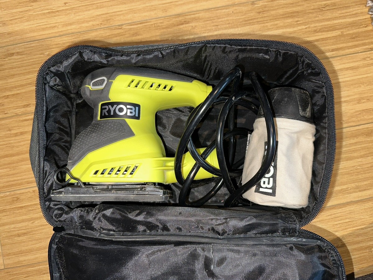 Bosch Orbital Sander Ryobi 1/4 Sheet Sander (14,000 OPM) W/ Dust