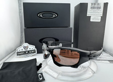 OAKLEY PIT BOSS 2 II POLISHED BLACK VR28 BLACK IRIDIUM POLARIZED ELITE OO9137-02