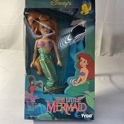 Vintage The Little Mermaid Ariel Doll by Tyco #1800 Disney Princess Dress 