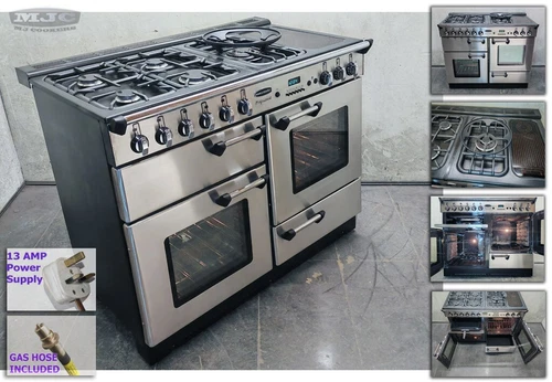 Refurb Rangemaster Professional 110cm ALL GAS NG RANGE COOKER Steel Chrome(5y14)