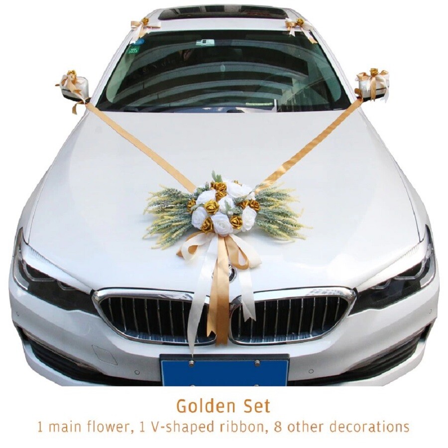 Wedding Car Decoration Home Party Artificial Flower Kit Romantic ...