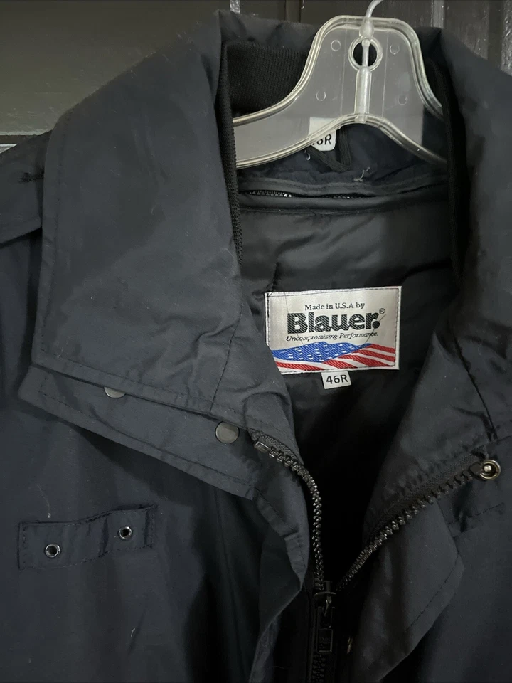 Blauer Security Guard Uniform Jacket Men’s 46R 2XL Dark Blue Removable Liner USA - Image 3 of 4