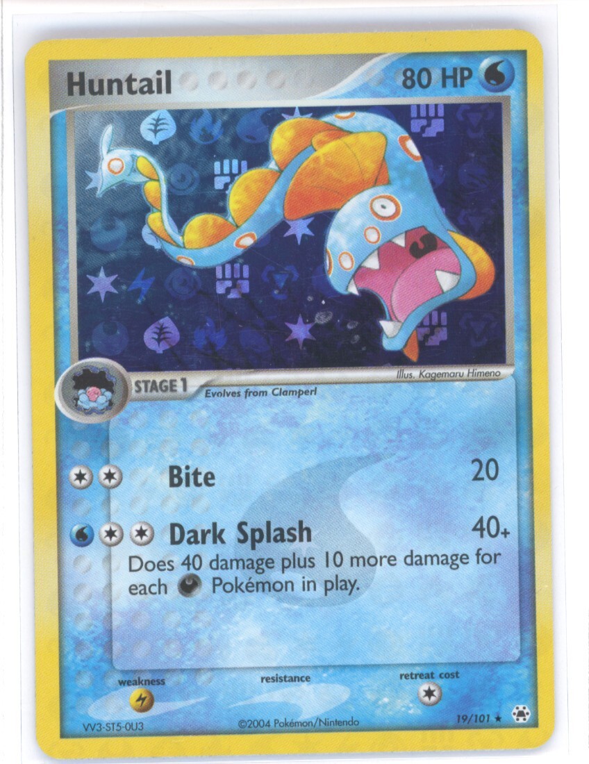 Pokémon TCG Huntail 19/101 EX Hidden Legends - Reverse Holo NM 0321#110
