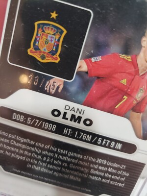 ダニ・オルモ A 2020-21 Panini Obsidian Dani Olmo Electric Etch Green /25