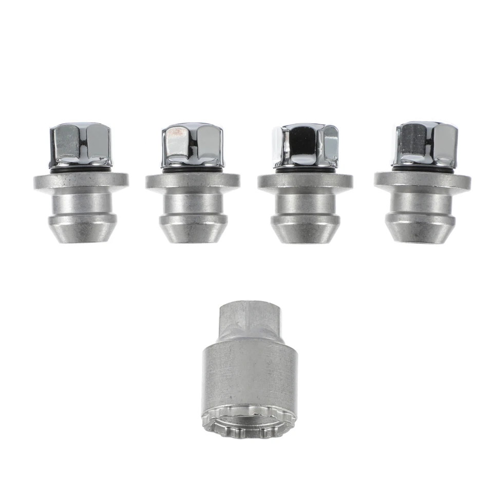 OEM NUEVO 2007-2025 Buick Cadillac Chevrolet GMC Kit de bloqueo de rueda cromado 85548789 Foto 2 de 4