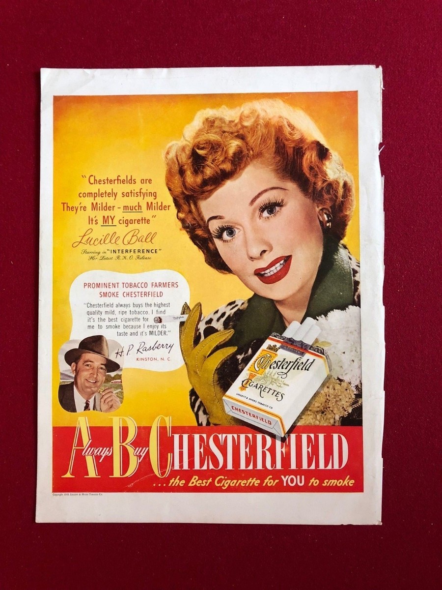 lucille ball chesterfield cigarettes 1949, Lucille Ball, 