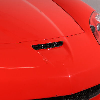Carbon Fiber ABS Front Bumper Upper Grille Trim Hood For Corvette