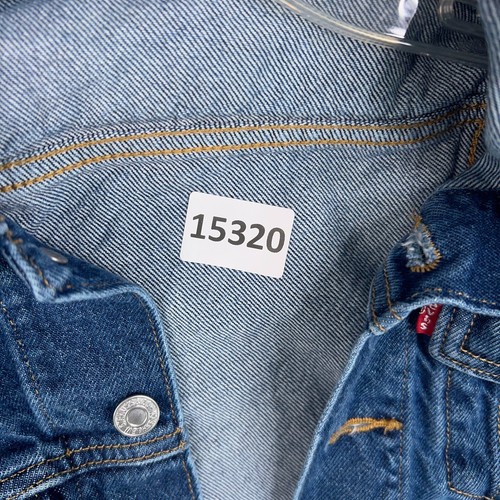 Vintage Levis Jacket Youth Medium Blue Jean Denim Trucker Retro 90s Y2k Kids - Picture 15 of 15