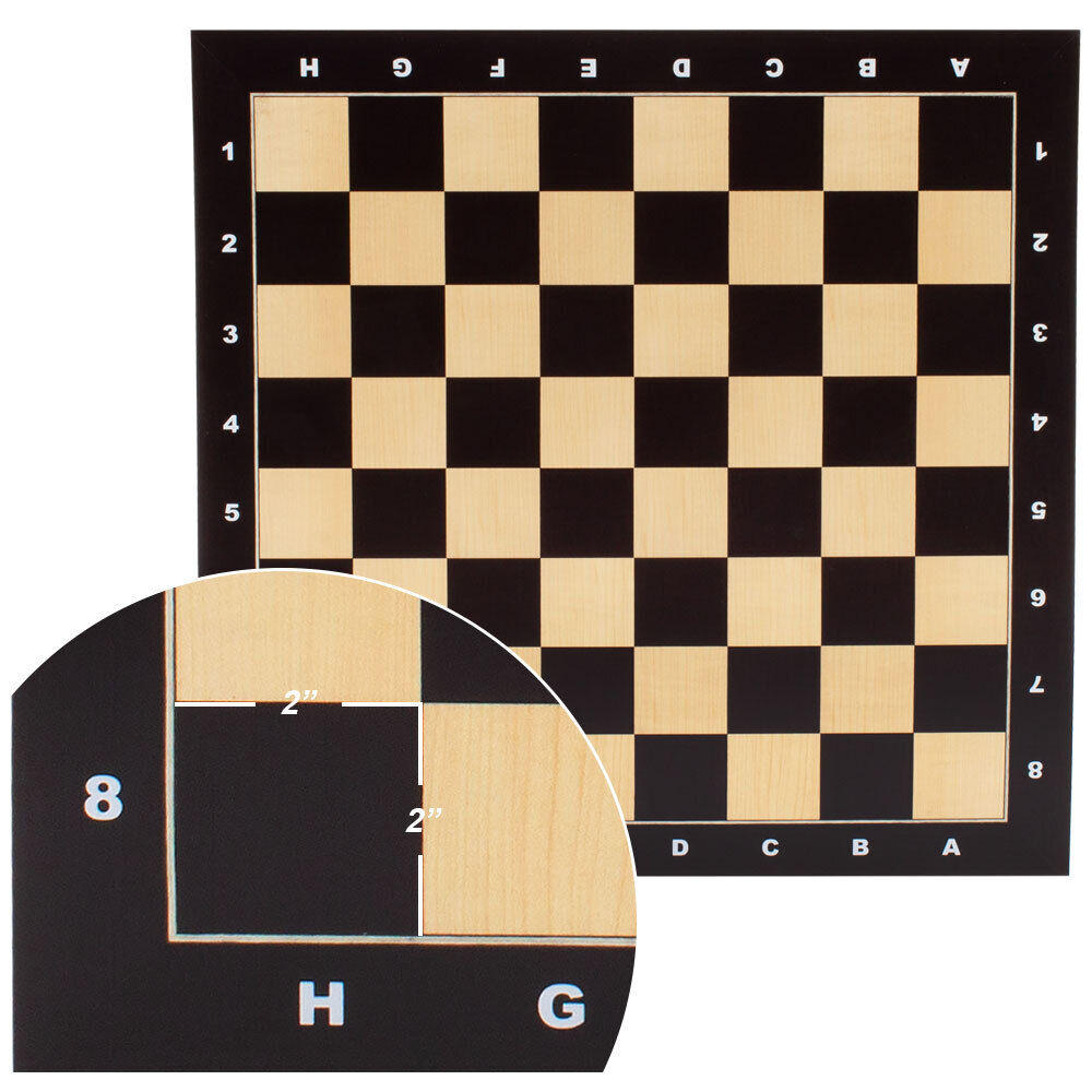 19x19 Maple&Sapele Inlaid Wood Chess Board w/51mm Square. Flat Chess Game  Board