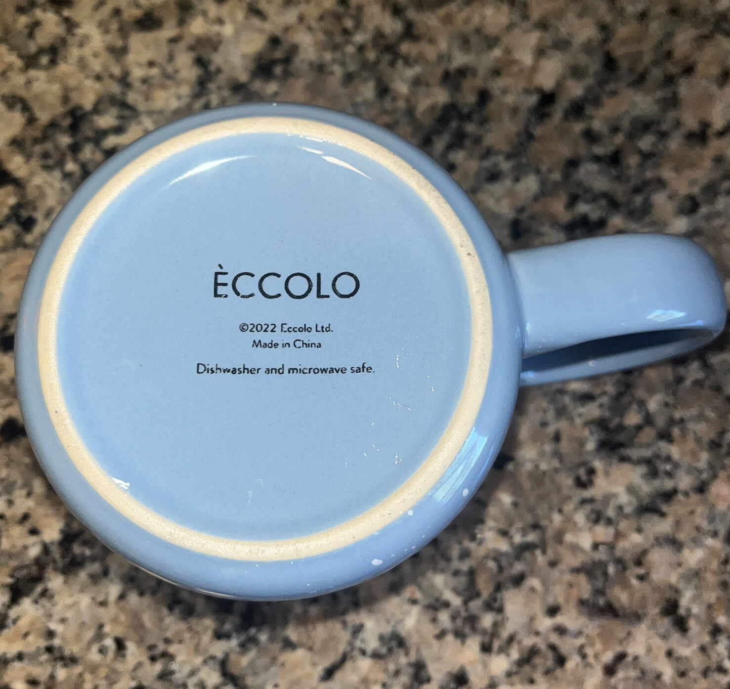 Eccolo up to SN ️W good 2022 Ceramic Coffee Mug Blue EUC eBay