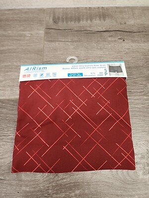UNIQLO AIRism Seamless Printed Boxer Briefs Red S Small Underwear NWT