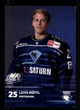 Leon Hüttl ERC Ingolstadt Autogrammkarte Original Signiert + A 242059