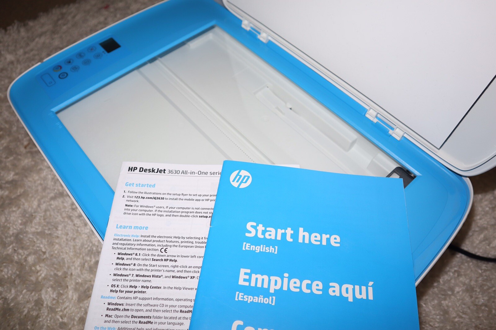 hp deskjet 3630 all in one printer wireless setup