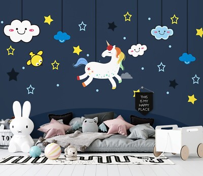 3D Tier-Einhorn-Traum ZHUC4221 Tapete Wandbild Fototapete Abnehmbarer Vera