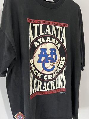Atlanta Black Crackers Negro Leagues Baseball Size XL Vintage T