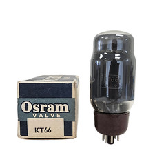 KT66 VINTAGE OSRAM GREY GLASS NOS BOXED VALVE TUBE (LC66)