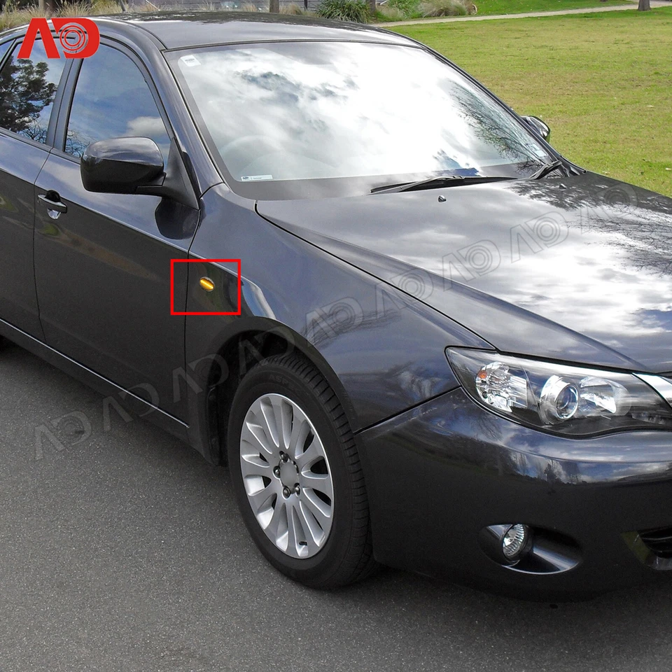 LED Side Marker Lamp Turn Signal Light For 08-13 Subaru Forester Impreza WRX STI - Image 3 of 4