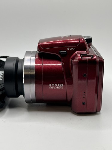 Kodak AZ401 16 MP 40X zoom ottico HD video bridge fotocamera digitale scatola rossa/manuale - Foto 12 di 24