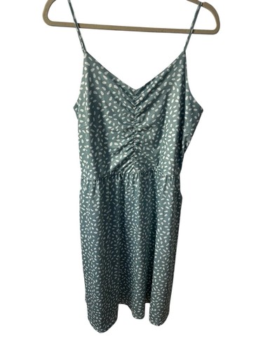 Yathon Dress Womens XLARGE Polka Dot Sundress Stretch Pockets Side Zip Adjust - Picture 20 of 24