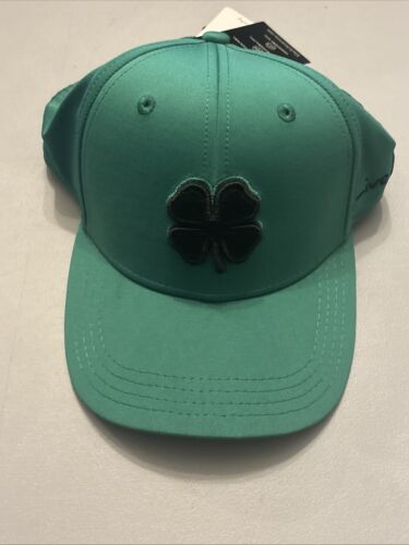 Black Clover Live Lucky Premium Clover Green Fitted Flex S/M Golf Hat Cap - Picture 7 of 7