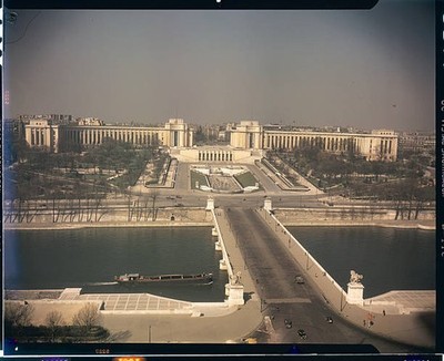 Paris France These are three different pictures Palais de Chaillot- Old Photo