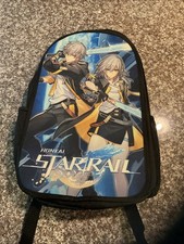 18x12 Honkai Star Rail Laptop Backpack W/ 3 Replaceable Face Covers New.