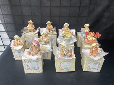CHERISHED TEDDIES LOT OF  11 Complete Ion Boxes, New! Mixed Lot, Cups, Cowboy +