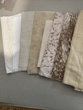Fabric 100 cotton pieces total over 2 yards Quilt shop quality