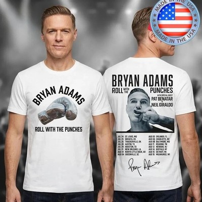 New!! Bryan Adams Roll With The Punches Concert Tour 2026 Graphic T-Shirt