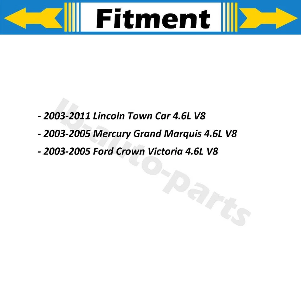 Manguera de freno delantera trasera 4x para Lincoln Town Car 2003-2011 Foto 2 de 4