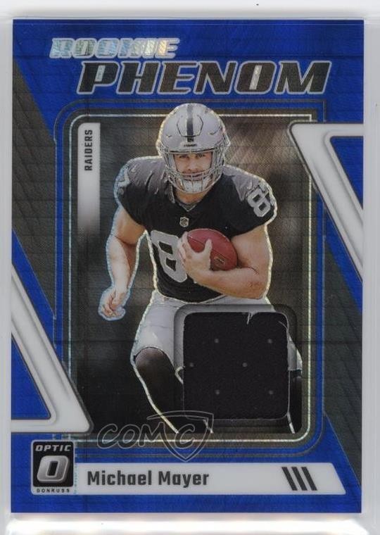 Michael Mayer Panini Donruss Optic Rookie Phenoms Relics #RPMMA Blue Hyper