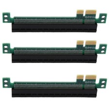 3X PCI-E Express 1X to 16X Extender Converter Male to Female Riser Card2356