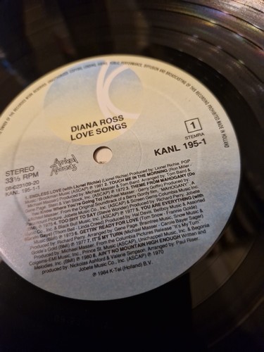 Diana Ross "Love Songs" 1984 NETHERLANDS 12 Inch Vinyl LP - Bild 4 von 6