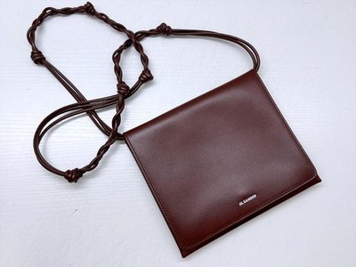 Jil Sander Tangle Logo Shoulder Pochette Mini Women Bag Original Collection Acce