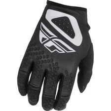 Fly Racing Youth Kinetic Sym Gloves - Black/White - Large 378-411YL