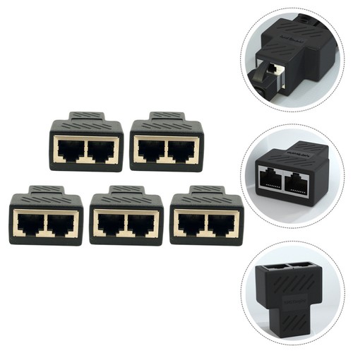 5 Pcs Network Tee Ethernet Extender Splitter Cable Connector Coupler - Afbeelding 12 van 12