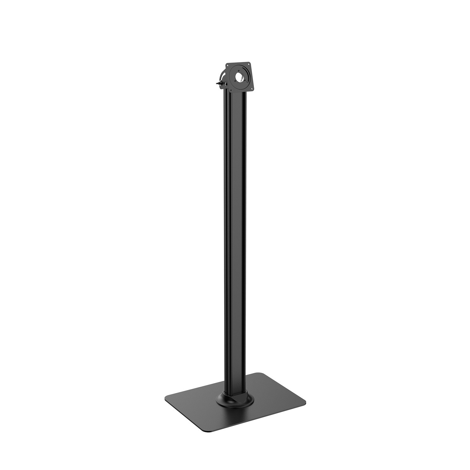 Pied de sol pour support tablette noir anti cervicalgies hauteur réglable