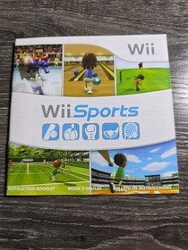 Wii Sports (Nintendo Wii, 2006) Complete W/ Disc, Sleeve, Manual CIB TESTED