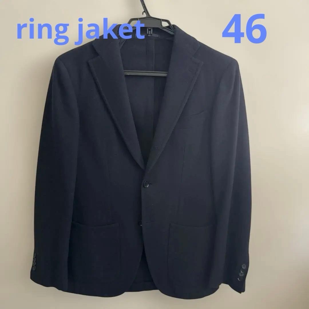 Ring Jacket Navy Tailored Jacket Warm Material Ch… - image 1
