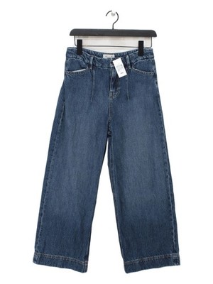 White Stuff Damen Jeans UK 8 Blau 100% Baumwolle Wide-Leg