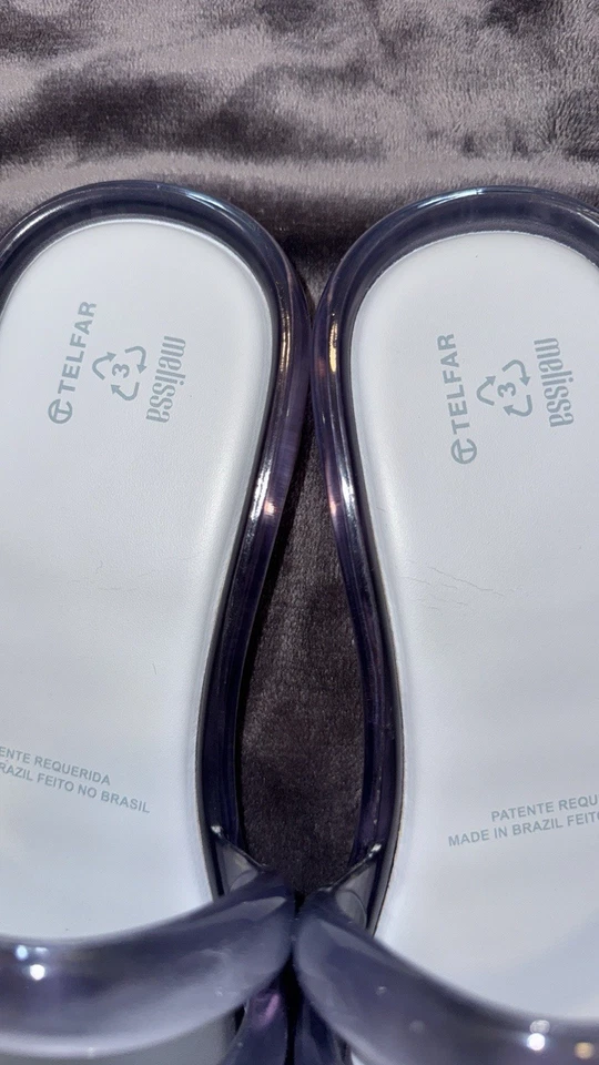 Melissa x Telfar Jelly Slide - Clear Unisex Womens 10/ Mens 9 EU 42 Sandal Shoes - Image 2 of 4