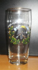Feuerwehr Bierglas" Einer f&uuml;r Alle,Alle f&uuml;r Einen", 0,5 l Bierseidel m. Goldrand
