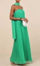 Lulus Lael Green Pleated Strapless Dress Size Small NWT