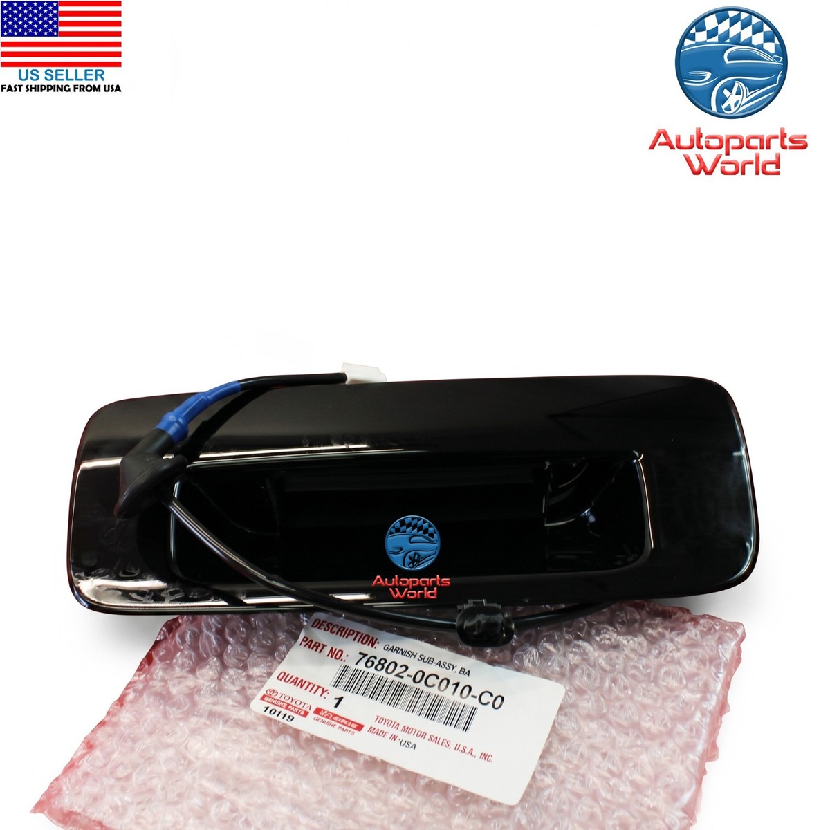 GENUINE TOYOTA SEQUOIA BLACK BACK DOOR LIFTGATE OUTSIDE HANDLE