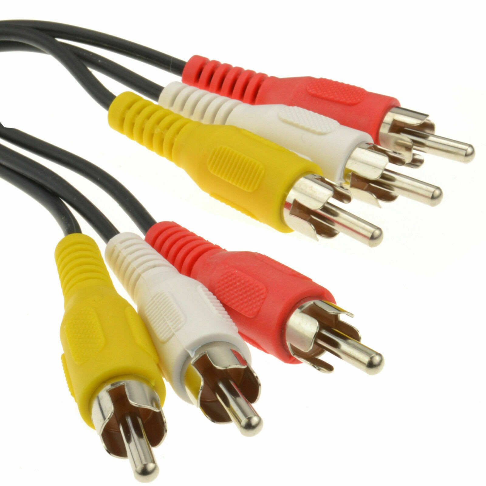 1m RCA Phono  Cable Lead  Plugs to Plugs COMPOSITE & Audio
