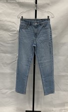 American Eagle Women's Super High-Rise Stretch Straight Jeans Blue Sz 0 25w NWT