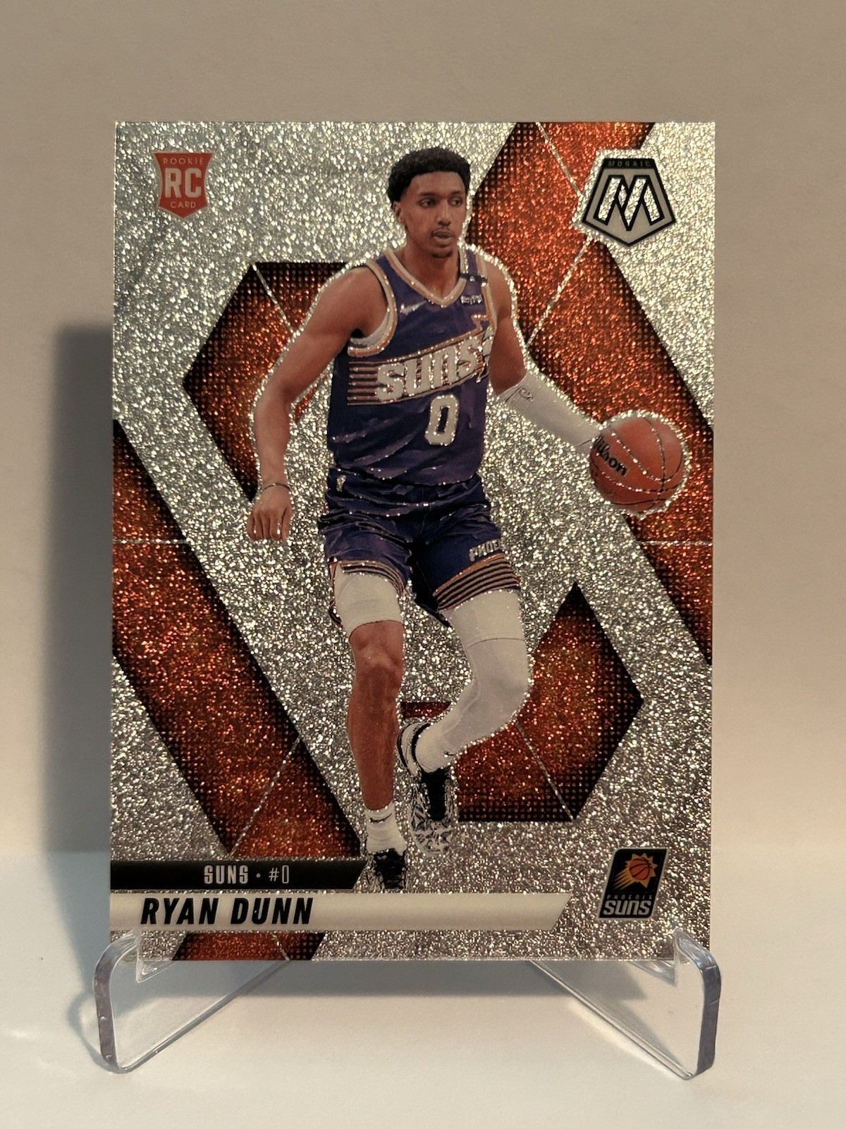 2024-25 Panini Mosaic Ryan Dunn Glitter Prizm RC #233 Suns