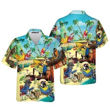Parrot Aloha Hawaiian Shirt Margaritaville Hawaiian Shirt Funny Parrot In Summ