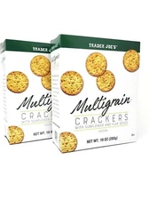 2 Packs Trader Joe's Multigrain Crackers 10 oz Each Pack
